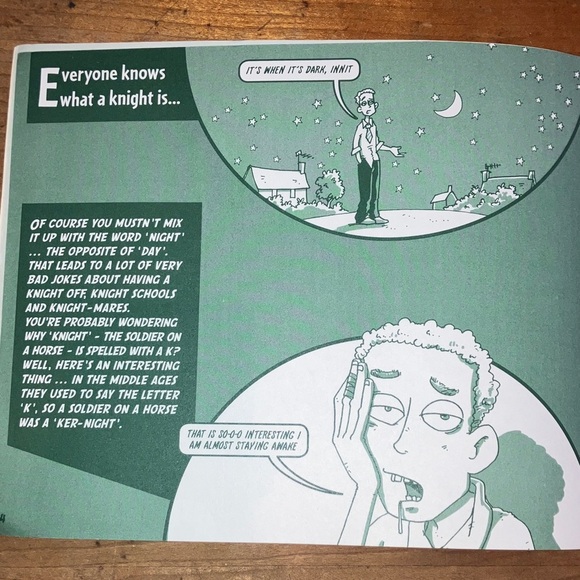 Scholastic Horrible Histories Knights Book - softcover a high speed comic book - Picture 6 of 16